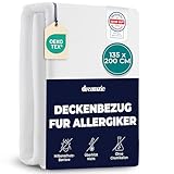 Dreamzie - Milbenbezug Bettdecke 135x200 cm - Allergiker Bettwäsche Encasing -...