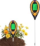Bodentester, Boden-pH-Messer 4-in-1 Bodentest Messgerät für...