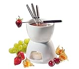 Cilio Schokoladenfondue 6-tlg. , Schokoladen-Fondue-Set aus feuerfestem...