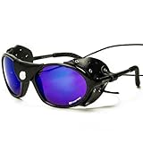 Daisan schwarze Gletscherbrille Bergsteigerbrille Sonnenbrille mit Kat. 4...