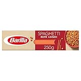 Barilla Rote Linsen Spaghetti reich an Eiweiß, glutenfrei, Tomatensauce, 250g