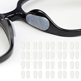 DARENYI 20 Paar Silikon Brillen Nasenpads Transparent Nasenpads Brille Selbstklebend Anti Rutsch Nasenpads für Brillen Selbstklebend Klebstoff Brile Nasenpads für Brillen Sonnenbrillen