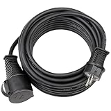 Brennenstuhl Baustellen-Verlängerungskabel IP44 (25m Kabel, H07RN-F 3G2,5, für...