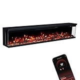 GLOW FIRE Elektrokamin Insert 106 mit realistischem 3D LED-Feuer -...