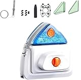 Hooha Doppelseitiger Magnet-Fensterreiniger mit 140ml Wassertank&6 Stufen...