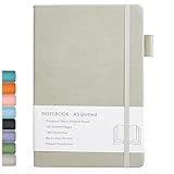 Notizbuch Dotted A5, Hardcover Dotted Journal mit Premium 100 GSM Dickes Papier,...