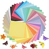 Kyteazr Origami-Papier 50 Farben 100 Blätter 15x15 cm - Doppelseitiges farbiges...