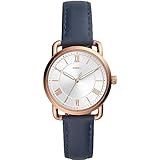 Fossil Damenuhr Copeland, Quarzwerk, 34mm Rose Gold Edelstahlgehäuse mit...