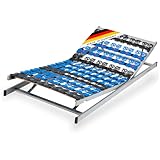 CubeSleep 7-Zonen Lattenrost Cloud KF Tellerrahmen 90x200cm | Kopf- und Fußteil...