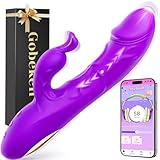 Gobeken Vibrator Vibration für frauen Dildo mit 10 Stoßfunktion 10 Vibration,...
