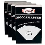 Moccamaster Technivorm Moccamaster 85022 Filter Nr. 4, Papier, weiß, Packung...