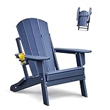 ART TO REAL ATR Adirondack Stuhl mit Getränkehalter,Klappbar Adirondack Chair...