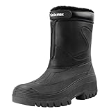 Knixmax Outdoor Winterstiefel Herren Warm Gefütterte Schneestiefel Winterschuhe...