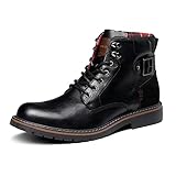 Bruno Marc Herren Motorrad Stiefel Schnürstiefel Klassische Chukka Boots Biker...