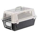 Ferplast Transportbox Katze, Hundetransportbox kleine Hunde und Katzen bis 8 kg,...