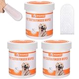 taonganui 3 Dosen 150 Stück Ohrreiniger Ohrpflege Fingerpads für Hunde &...