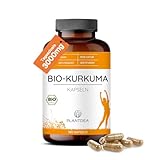 Bio Kurkuma Kapseln I 3000mg Tagesdosis I hochdosierte 180 Kurkuma-Kapseln I...