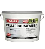 ADLER Kellerraumfarbe - weiße, geruchsneutrale Silikatfarbe - 14kg - ohne...