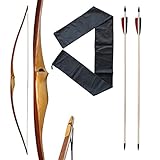 Franks-Castle Bogenset Longbow Langbogen von Eagle 68' 20-45 lbs mit Hülle und...