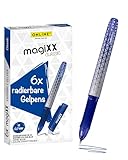Online Radierstift magiXX, 6x I Gelschreiber Blau mit 0,7mm Strichstärke I...
