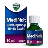 Wick MediNait Erkältungssirup für die Nacht, Spar-Set 2x90ml. Wirkt gegen 6...