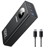 NOHON Powerbank 26800mAh Fast Power Bank: 65W Charge USB C PD/QC3.0 Externer...