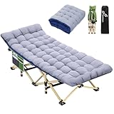 Sportneer Feldbett Klappbett mit Auflage, 188 X 71cm 204KG Set of Campingbett...