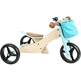 small foot Trike 2 in 1 Türkis aus Holz, Drei-und Laufrad, mit verstellbarem...