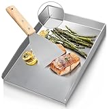 Plancha grillplatte Hergestellt aus 4 mm massivem Edelstahl[40x30cm], plancha...