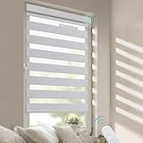 DENFOON Elektrisches Doppelrollo 50cm X 150cm, Klemmträger Für Doppelrollo,...