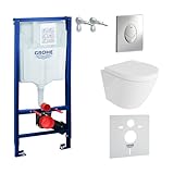 LAVITA Vorwandelement Solido Start + Wand Hänge WC Sogo Weiß Spülrandlos + +...