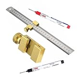 Messing stahl lineal Mit Metallanschlag,Metalllineal,Linealanschlag...