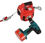 Berger & Schröter Seilwinde 31717 225kg Zugkraft Antrieb über Akkuschrauber,...