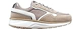 JOYA Tina II Beige/White, Damensneaker aus Nubuk, Leder und Mesh, für die...