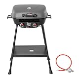 Royal Gourmet 2- Brenner Gasgrill kleiner Balkon-Picknick-Grill, 5 kW Grillwagen...
