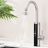 HOMELODY Elektrischer Wasserhahn mit Durchlauferhitzer 230V, Wasserhahn Küche...