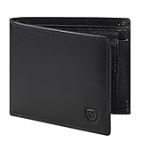 WONSEFOO Geldbörse Herren Leder mit RFID Schutz | Portmonee Slim mit 9...