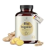 BIO Ingwer Kapseln, 1300 mg Tagesdosis hochdosiert, rückstandskontrolliert,...