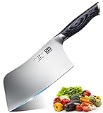 SHAN ZU Kochmesser, 18cm Scharfes Küchemesser Hackmesser Profi Japanische High...