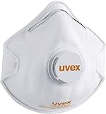 15x uvex 8732210 Einweg-Staubmaske - EN 149 FFP2 - Maske gg. Holz- & Metallstaub