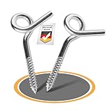 HENK Schaukelhaken Deckenhaken Edelstahl | Sicherheitshaken 120-160 mm für...