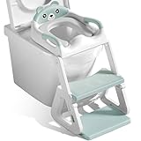 JEDWKFA Toilettensitz Kinder Mit Treppe, Toilettenleiter für Kinder, Töpfchen...
