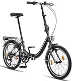 Chillaxx Bike URBAN 20 Zoll Faltrad, Klapprad, 6 Gang Schaltung, Licht,...