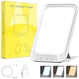 NIKYJM Tageslichtlampe 20000 Lux, Lichttherapielampe mit 3 Farbtemperaturen, 10...