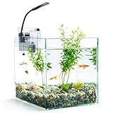 Nobleza - 27L Mini Aquarium Komplettset, Nano Aquarium Stabiles Einsteigerbecken...