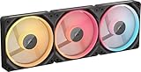 CORSAIR iCUE LINK LX120-R RGB 120mm PWM-Umkehrlüfter – Dreifach-Lüfter-Kit...