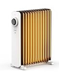 PELONIS Ölradiator 2500W, Mobile Ölradiator Energiesparend 13 Rippen mit...