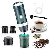 WODHMIEY Tragbare Espressomaschine mit 9600mAh Akku, 20 Bar Druck,...