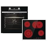 Gorenje 738885 Einbaubackofen-Set OptiBake Black Steam Set / 77L /...