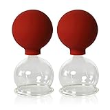Lauschaer Glas Schröpfgläser mit Ball 2 Stück 50 mm zum professionellen,...